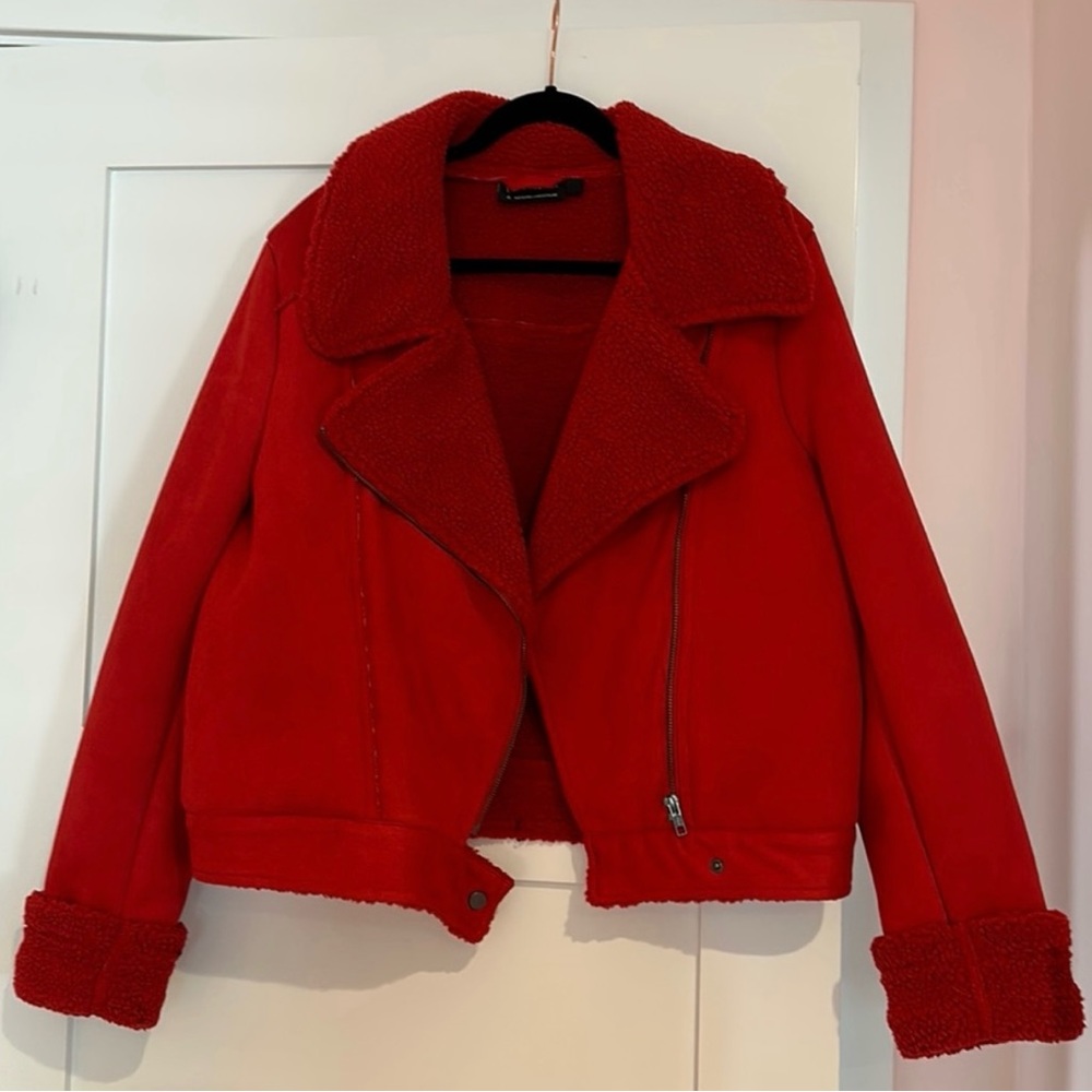 Beautiful suede motorcycle jacket